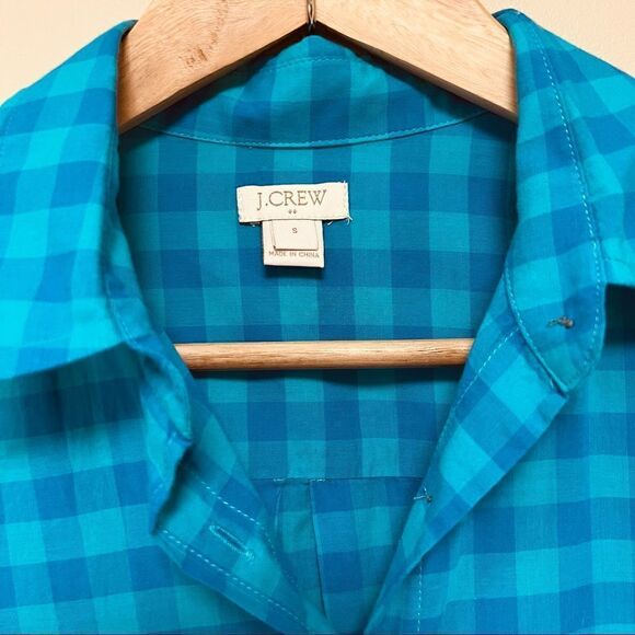 👠J Crew plaid button down. Size Sm - Picture 3 of 6